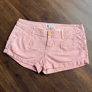 American Eagle Outfitters Coral Pinstripe Shorts